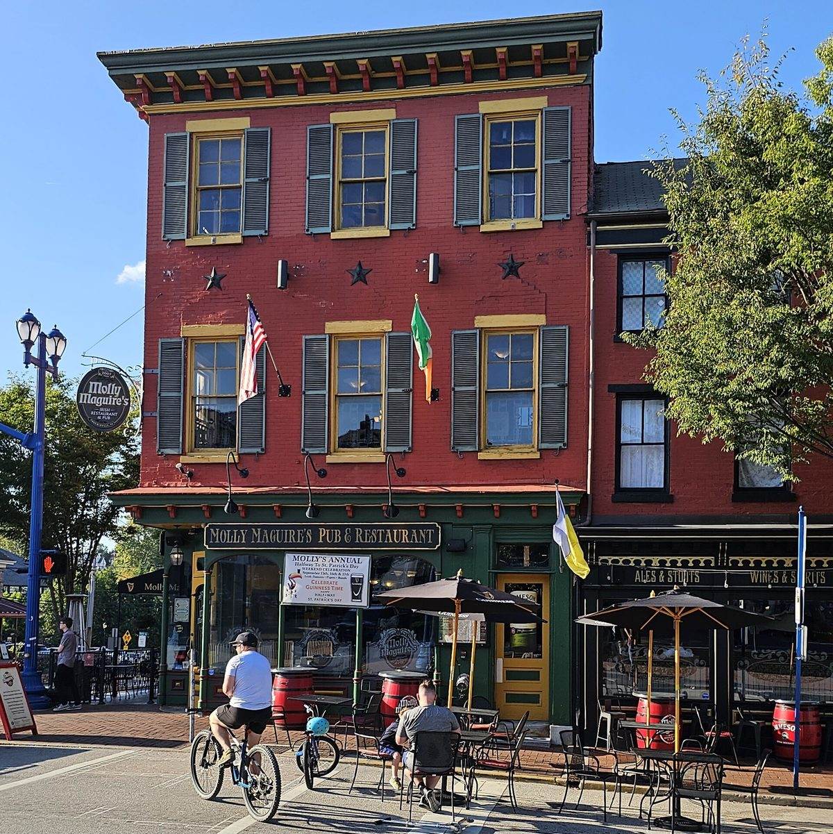Bridge Street in Phoenixville on a weekend.