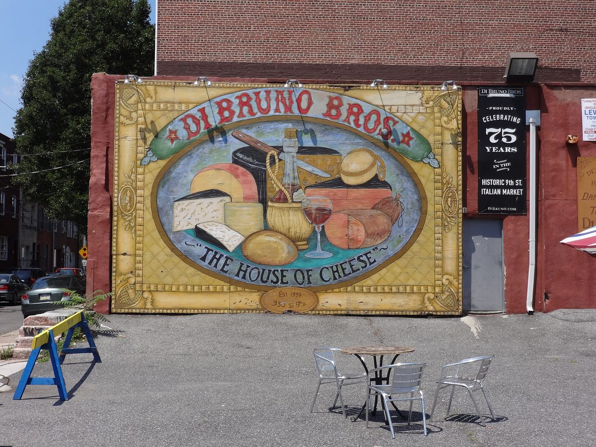 Di Bruno Bros on Ninth Street, in the middle of the Italian Market.